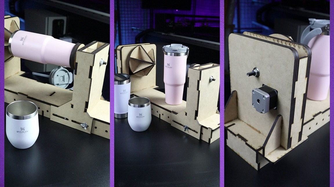Eixo Rotativo DIY para Corte a Laser